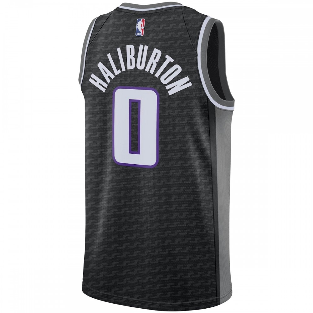 Tyrese Haliburton Sacramento Kings Jordan Brand 2020/21 Swingman Jersey - Statement Edition - Black-Pro Kit Vault | Brand New 26/27 Sports Jerseys